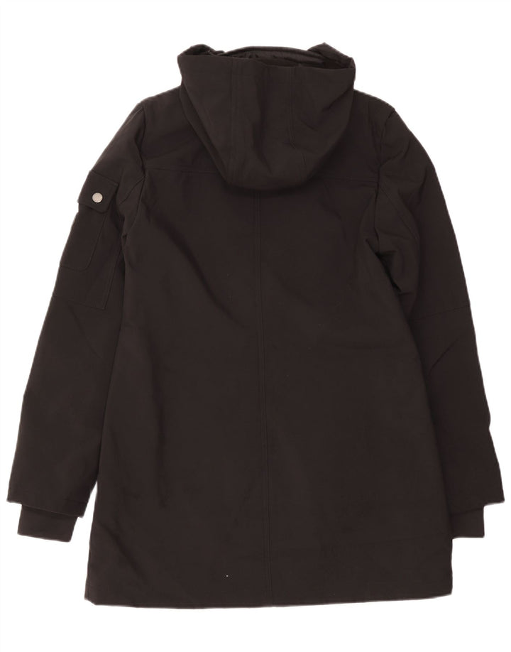French Connection Womens Hooded Parka Jacket UK 10 Small Black