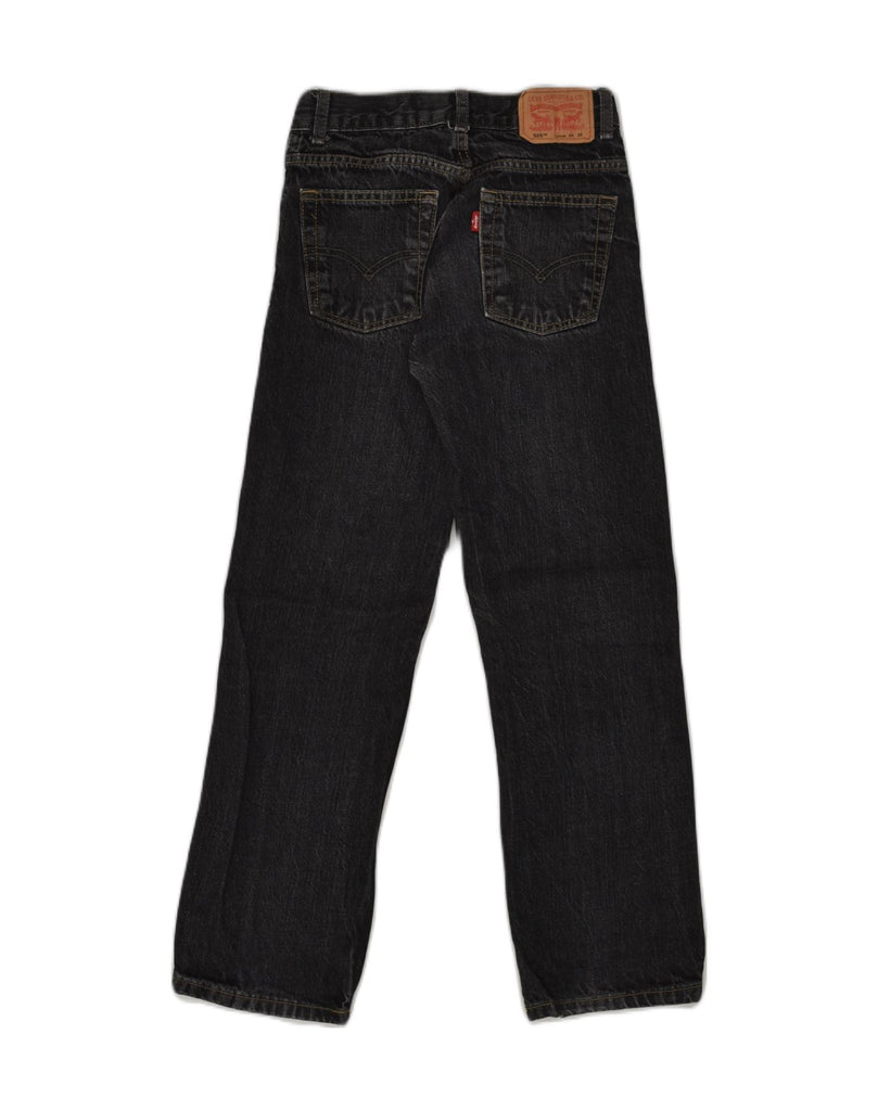 LEVI'S Boys 505 Straight Jeans 11-12 Years W24 L26 Black Cotton | Vintage Levi's | Thrift | Second-Hand Levi's | Used Clothing | Messina Hembry 