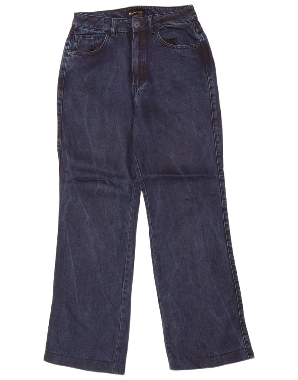Massimo Dutti Womens Bootcut Jeans EU 36 XS W26 L29 Navy Blue Lyocell
