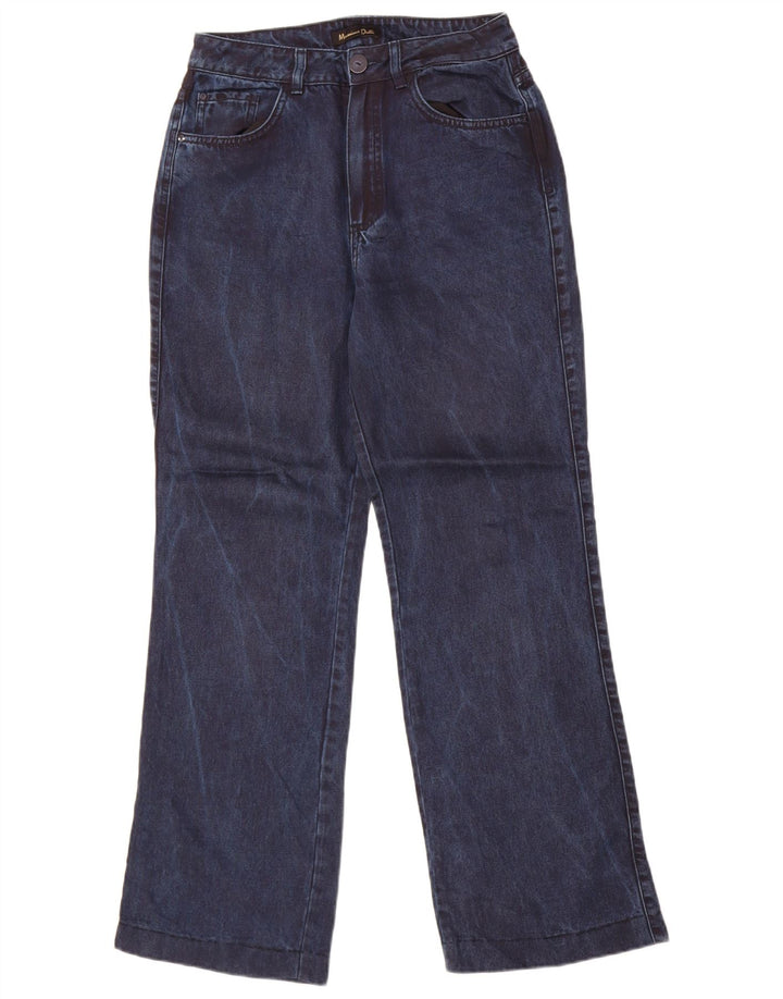 Massimo Dutti Womens Bootcut Jeans EU 36 XS W26 L29 Navy Blue Lyocell
