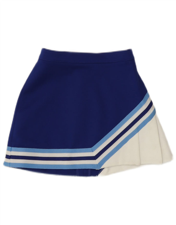 Varsity Womens Tennis Skirt UK 8 Small  Blue Colourblock Polyester