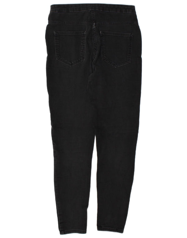 Marks & Spencer Womens Super Skinny Jeans UK 12 Medium W28 L29 Grey Cotton