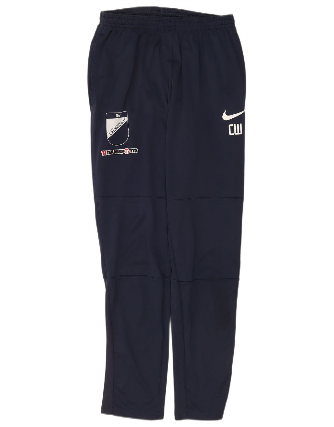 Nike Mens Dri Fit Graphic Tracksuit Trousers Medium  Navy Blue Polyester