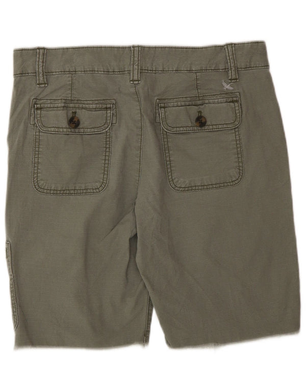 Eddie Bauer Womens Cargo Shorts US 6 Medium W30  Khaki Cotton