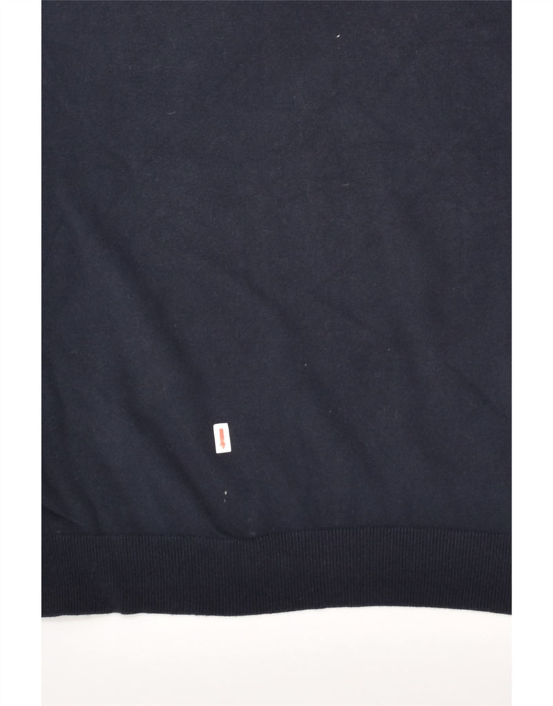 LYLE & SCOTT Mens Crew Neck Jumper Sweater Large Navy Blue Cotton | Vintage Lyle & Scott | Thrift | Second-Hand Lyle & Scott | Used Clothing | Messina Hembry 