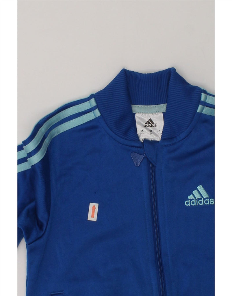 ADIDAS Boys Tracksuit Top Jacket 2-3 Years Blue | Vintage Adidas | Thrift | Second-Hand Adidas | Used Clothing | Messina Hembry 