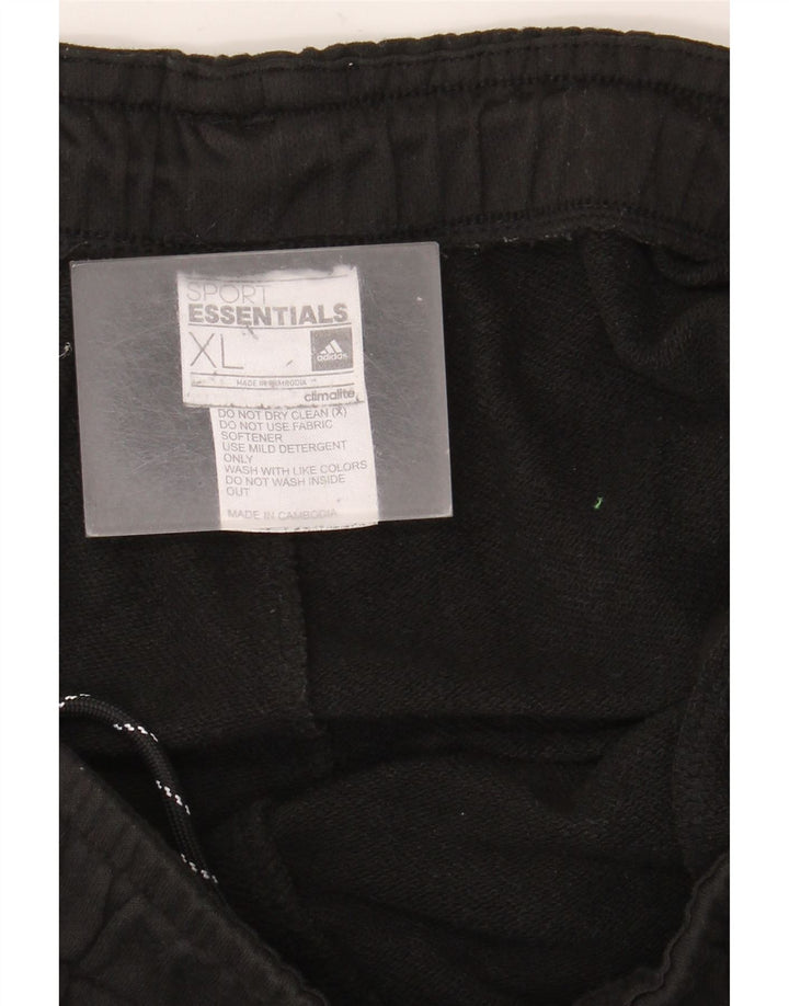 Adidas Mens Climalite Tracksuit Trousers Joggers XL Black Polyester