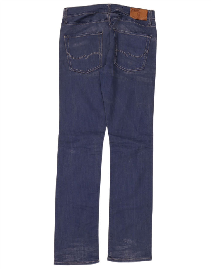 Jack & Jones Mens Straight Jeans W32 L36 Blue