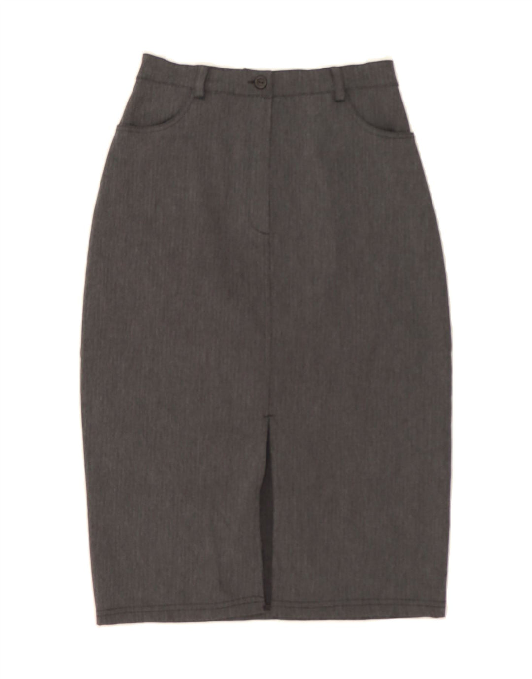 VINTAGE Womens Pencil Skirt IT 40 Small W26  Grey Viscose Vintage Vintage and Second-Hand Vintage from Messina Hembry 