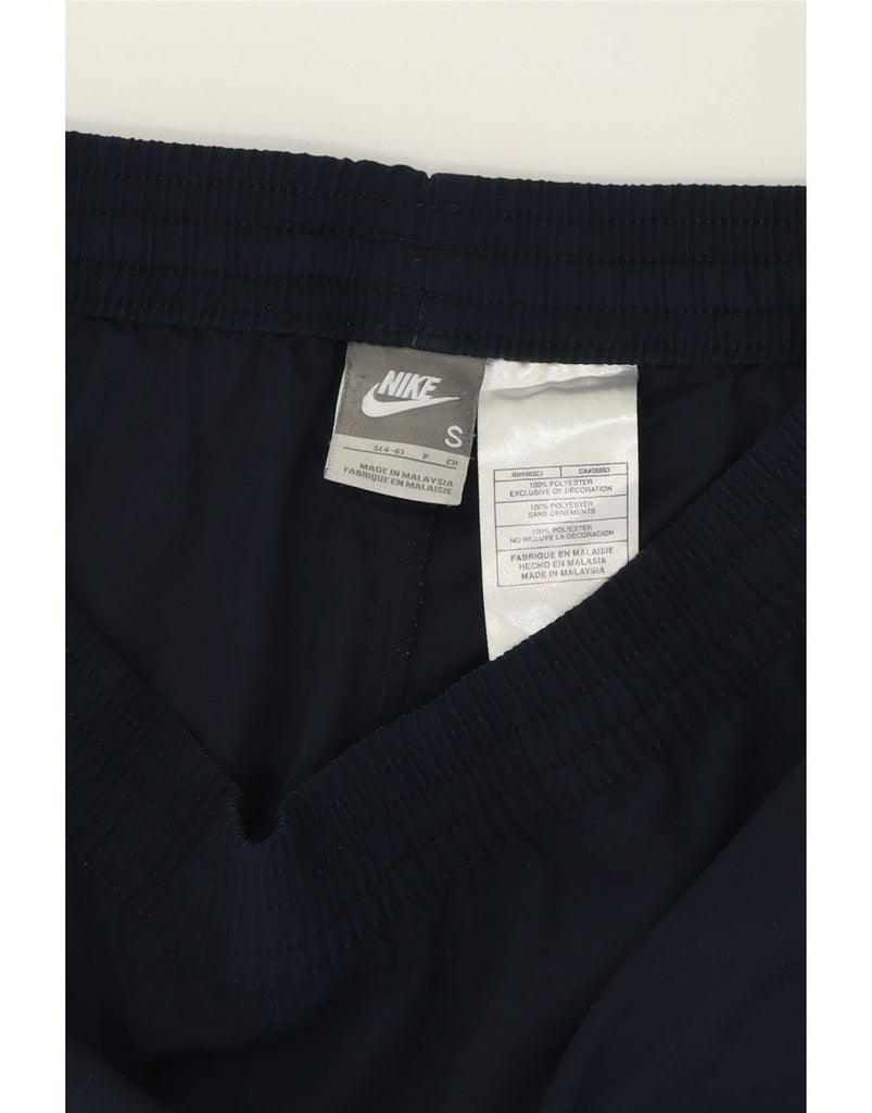 NIKE Womens Capri Tracksuit Trousers US 4/6 Small  Navy Blue Polyester Vintage Nike and Second-Hand Nike from Messina Hembry 