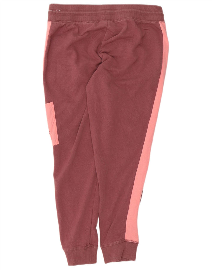 Reebok Womens Tracksuit Trousers Joggers UK 14 Medium  Red Cotton