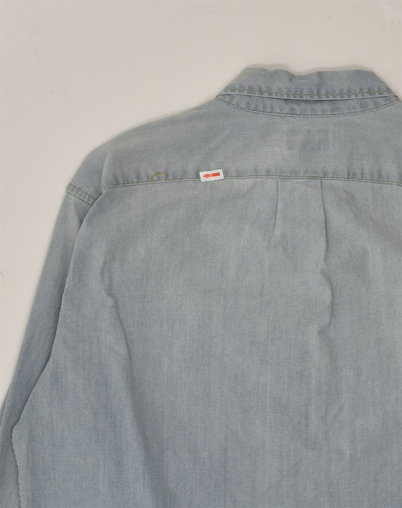 J. CREW Mens Classic Classic Fit Denim Shirt Small Blue Cotton | Vintage J. Crew | Thrift | Second-Hand J. Crew | Used Clothing | Messina Hembry 