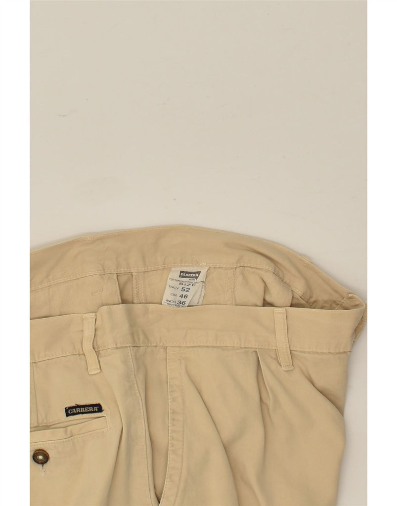 CARRERA Mens Chino Shorts W36 Large  Beige Cotton | Vintage Carrera | Thrift | Second-Hand Carrera | Used Clothing | Messina Hembry 