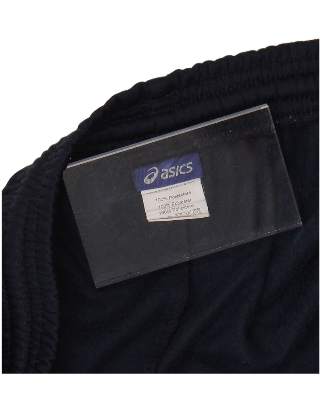 ASICS Mens Tracksuit Trousers Joggers Large  Navy Blue Colourblock