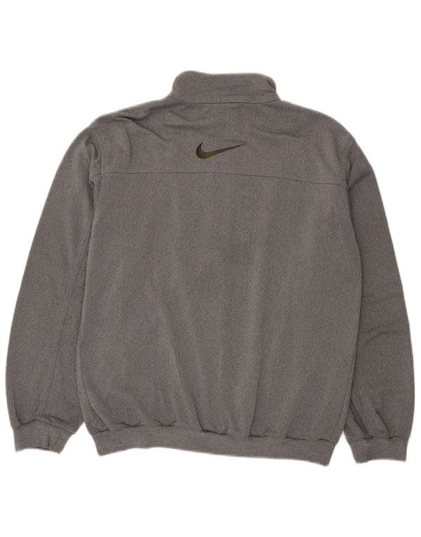 Nike Boys Graphic Tracksuit Top Jacket 12-13 Years Large Grey Flecked