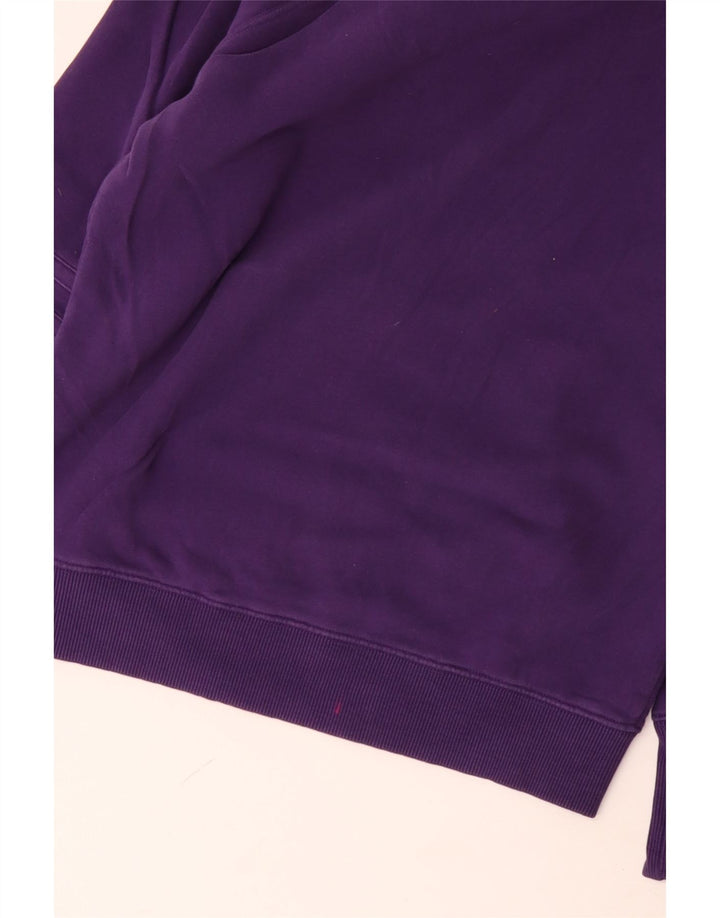 GANT Womens Shawl Neck Sweatshirt Jumper UK 14 Medium Purple Cotton