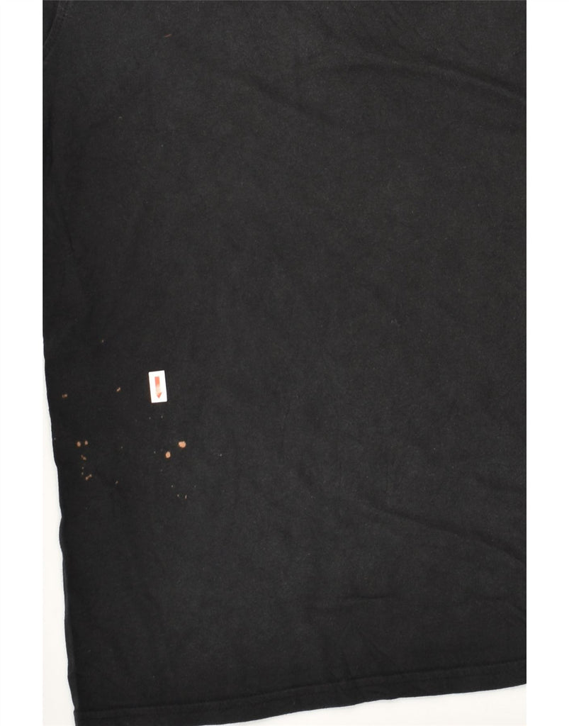 TOMMY HILFIGER Mens Regular Fit T-Shirt Top Medium Black Cotton | Vintage Tommy Hilfiger | Thrift | Second-Hand Tommy Hilfiger | Used Clothing | Messina Hembry 