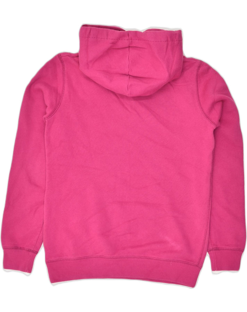 JACK WILLS Womens Graphic Hoodie Jumper UK 6 XS Pink Cotton | Vintage Jack Wills | Thrift | Second-Hand Jack Wills | Used Clothing | Messina Hembry 