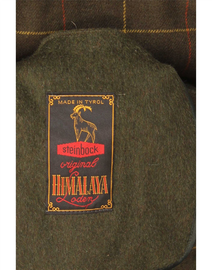 Steinbock Mens Overcoat IT 48 Medium Khaki Wool