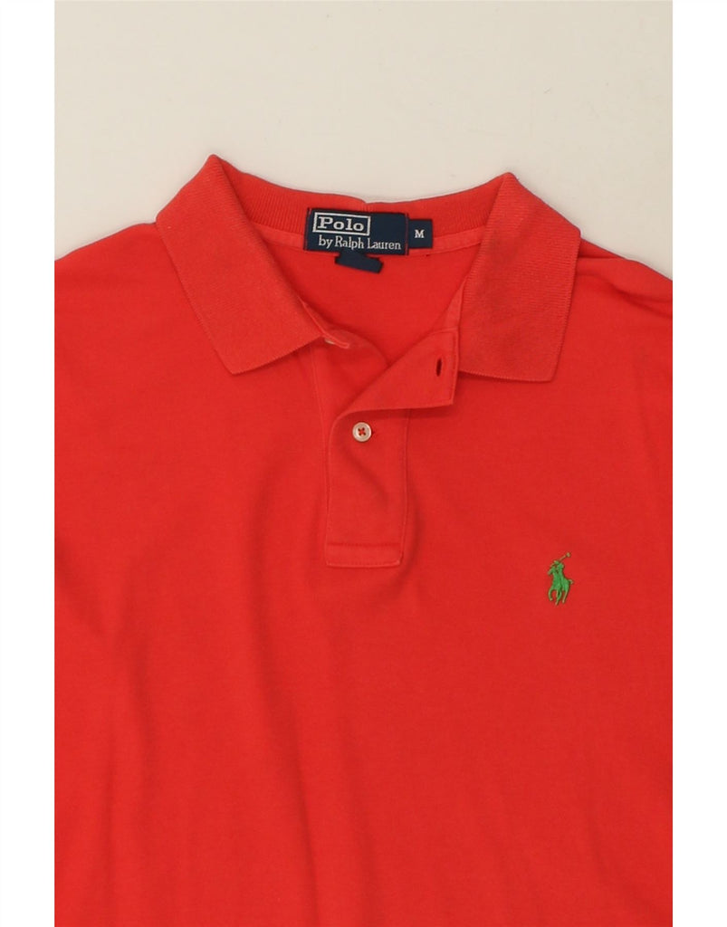 POLO RALPH LAUREN Mens Polo Shirt Medium Red Cotton | Vintage Polo Ralph Lauren | Thrift | Second-Hand Polo Ralph Lauren | Used Clothing | Messina Hembry 