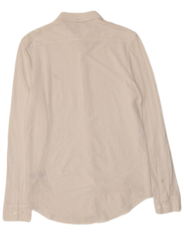 Farah Mens Shirt Medium White Cotton