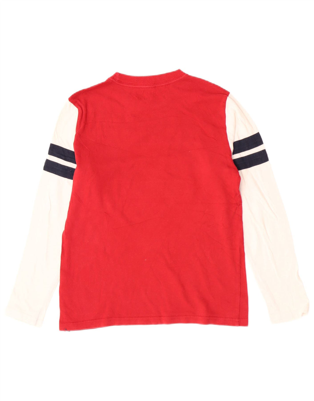 Tommy Hilfiger Boys Graphic Top Long Sleeve 8-9 Years Medium Red