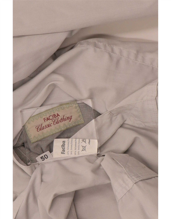 Faciba Mens Military Reversible Jacket IT 50 Large White Polyester