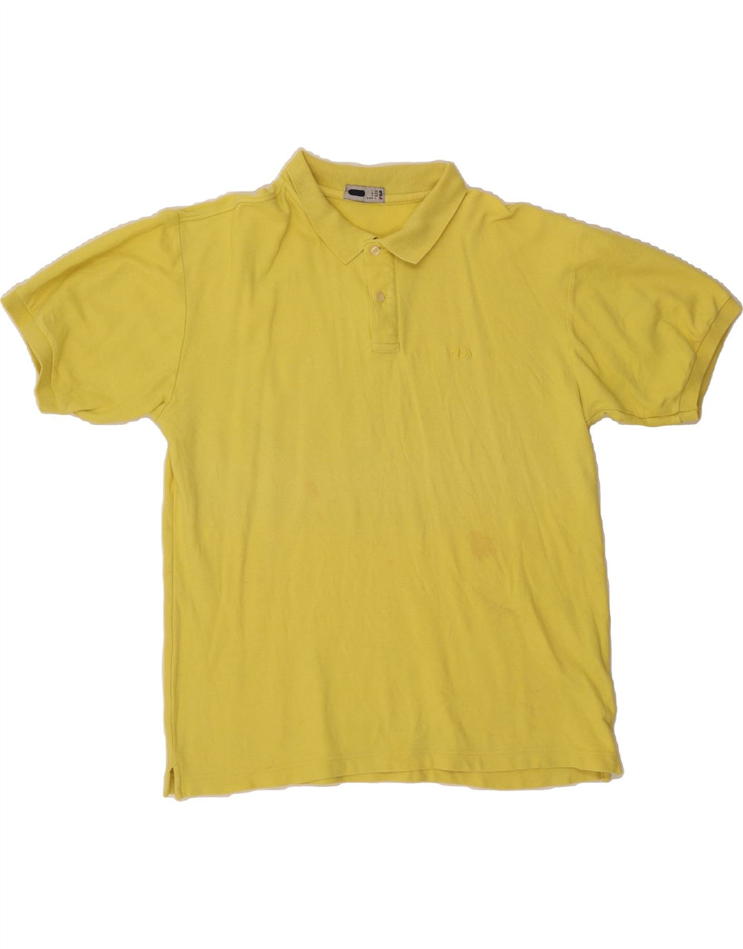 FILA Mens Polo Shirt IT 54 XL Yellow Cotton Vintage Fila and Second-Hand Fila from Messina Hembry 