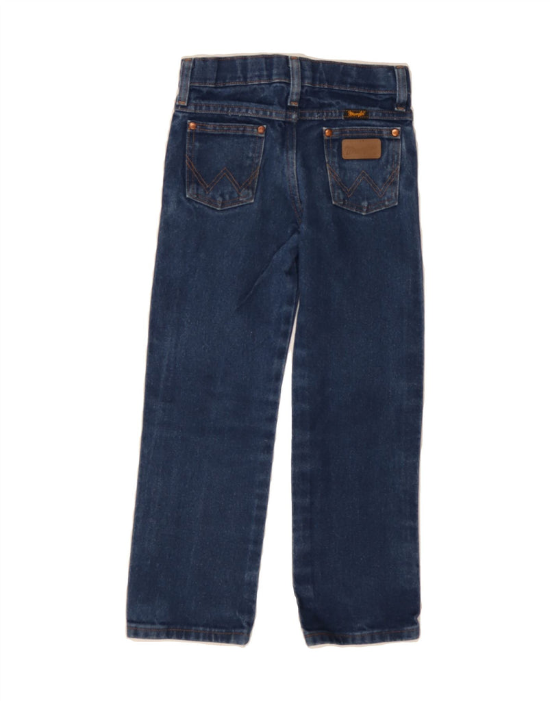 WRANGLER Boys Straight Jeans 6-7 Years W24 L22 Blue Cotton Vintage Wrangler and Second-Hand Wrangler from Messina Hembry 