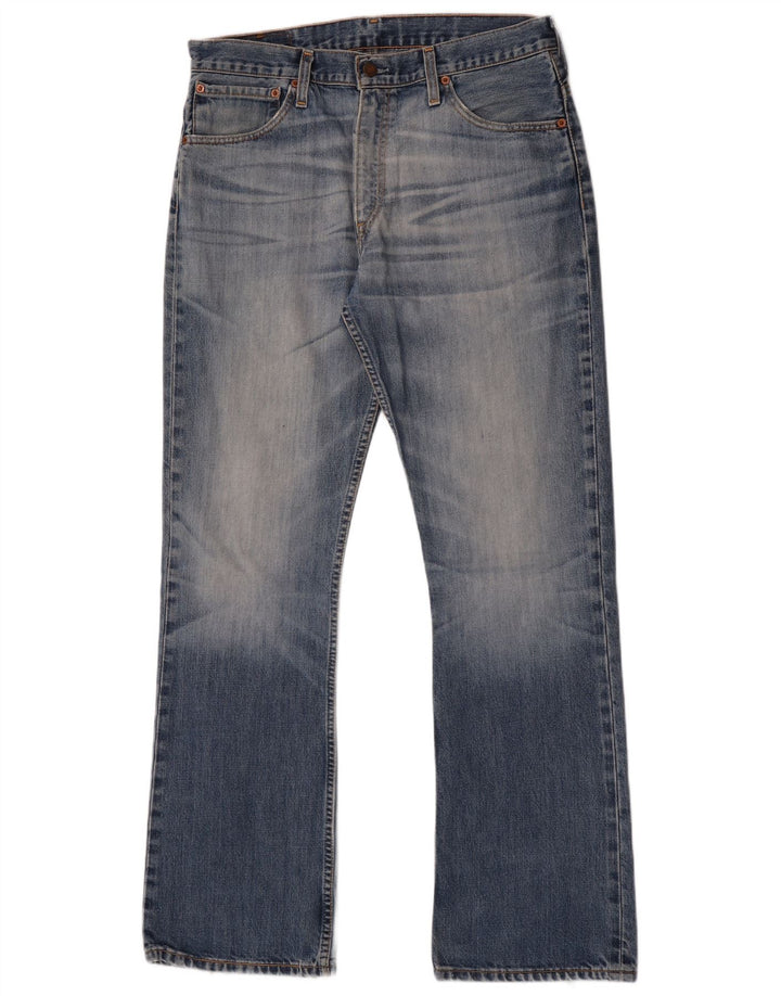 Levi's Mens 507 Bootcut Jeans W34 L34 Blue Cotton