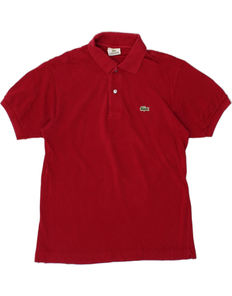 LACOSTE Mens Polo Shirt Size 3 Small Red Cotton | Vintage Lacoste | Thrift | Second-Hand Lacoste | Used Clothing | Messina Hembry 