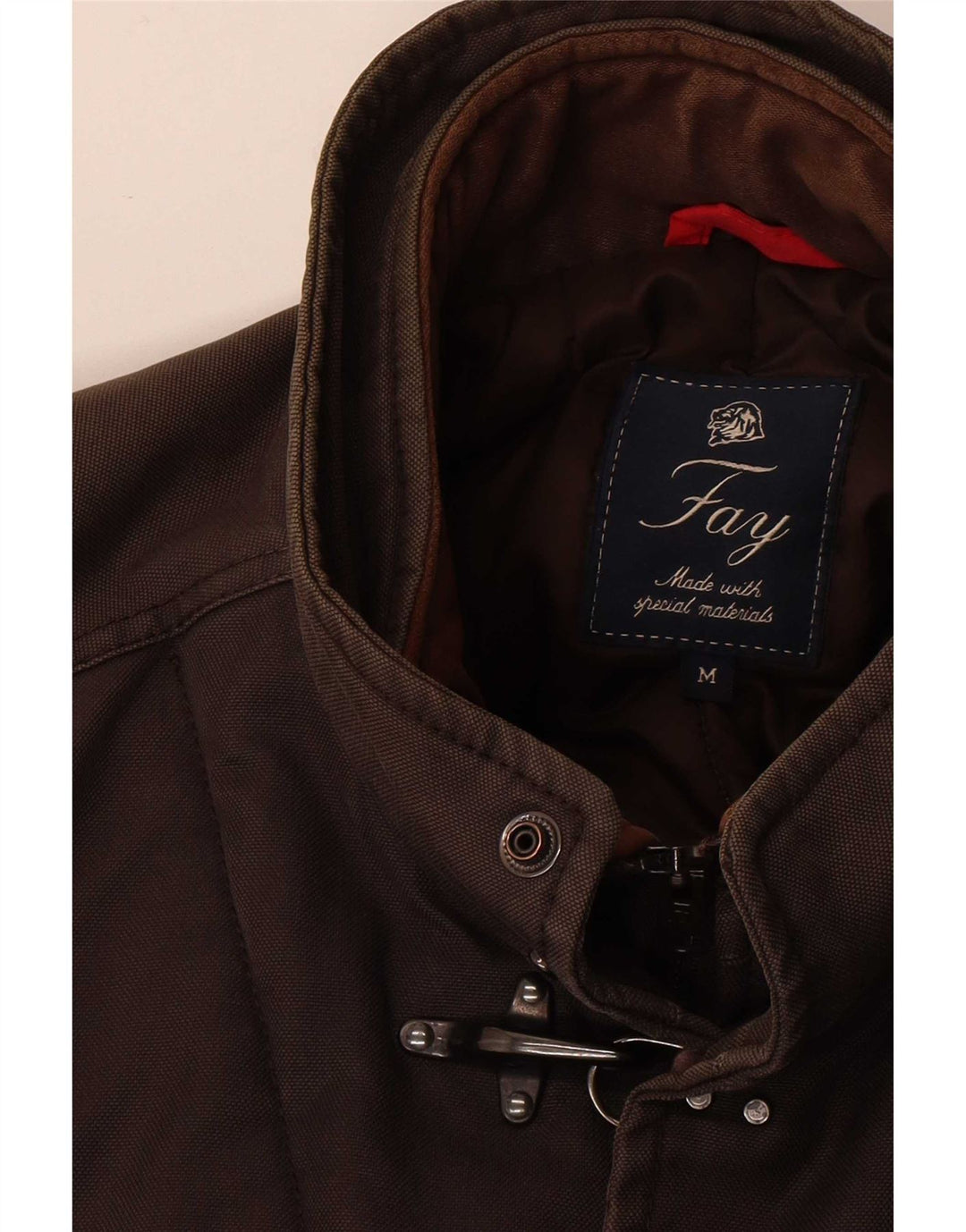 Fay Mens Utility Jacket UK 38 Medium Brown