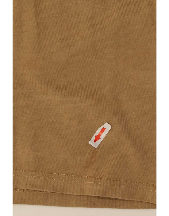 Carhartt Mens T-Shirt Top Medium Brown Cotton