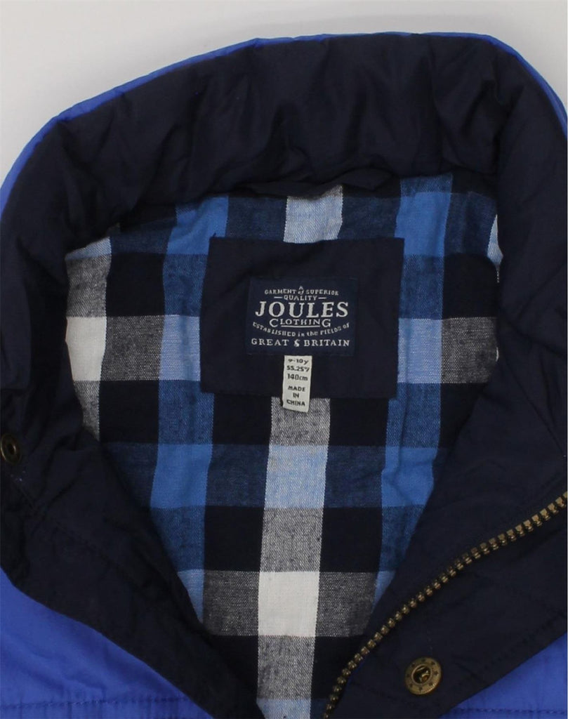 JOULES Boys Padded Gilet 9-10 Years Navy Blue Colourblock Polyester | Vintage Joules | Thrift | Second-Hand Joules | Used Clothing | Messina Hembry 