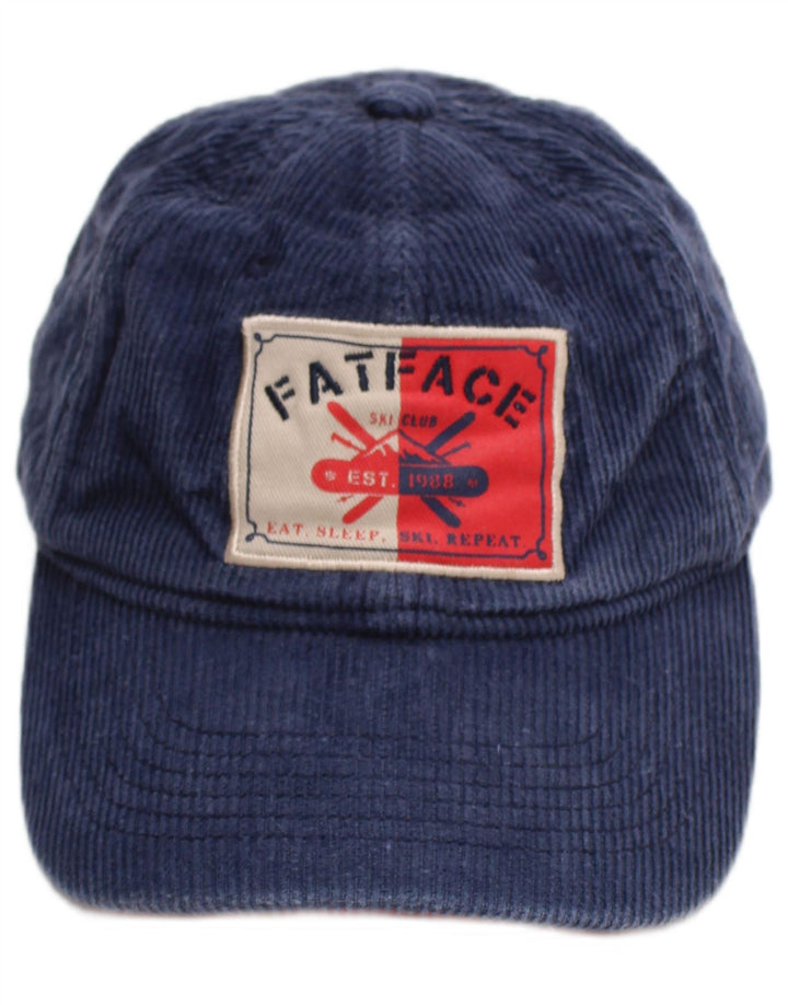 Fat Face Boys Graphic Corduroy Baseball Cap 11-12 Years Medium Navy Blue