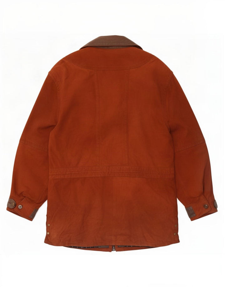 Maddox Mens Suede Utility Jacket IT 52 XL Brown Colourblock
