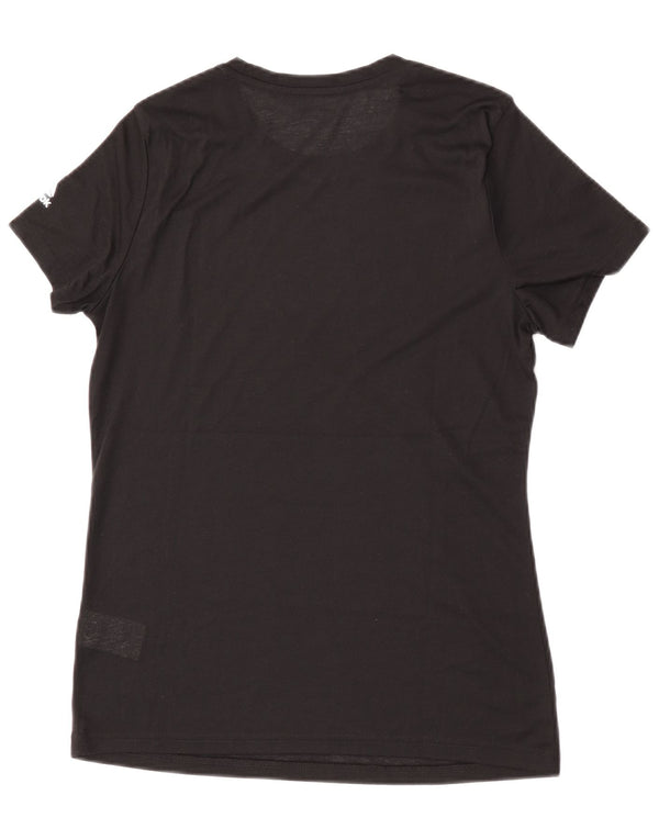 Reebok Womens Cross Fit Graphic T-Shirt Top UK 16/18 Large Black Polyester