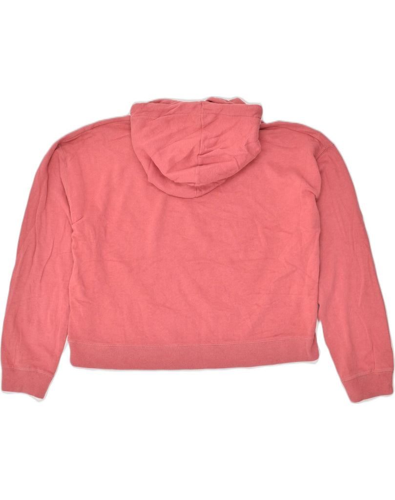 JACK WILLS Womens Crop Hoodie Jumper UK 14 Large Pink Cotton | Vintage Jack Wills | Thrift | Second-Hand Jack Wills | Used Clothing | Messina Hembry 