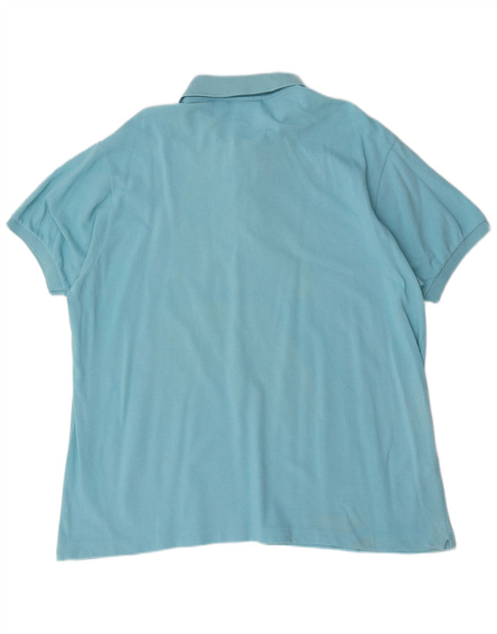 Lacoste Mens Polo Shirt Size 8 3XL Blue Cotton