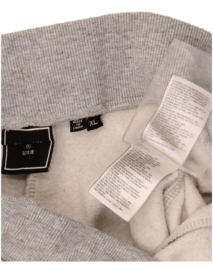 SUPERDRY Mens Tracksuit Trousers Joggers XL  Grey Flecked Cotton