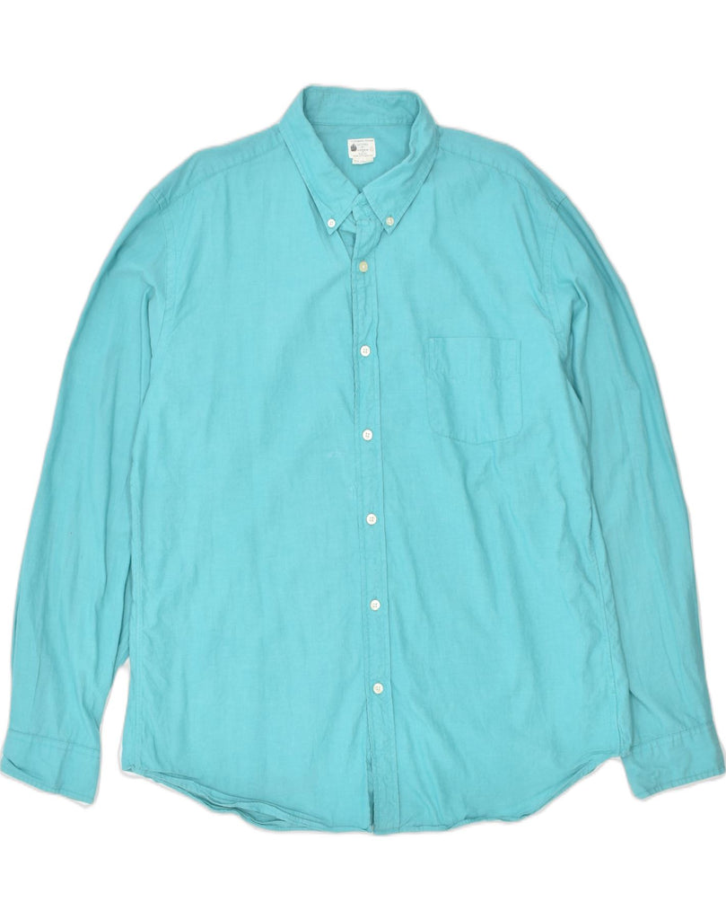 J. CREW Mens Shirt XL Blue Cotton | Vintage | Thrift | Second-Hand | Used Clothing | Messina Hembry 