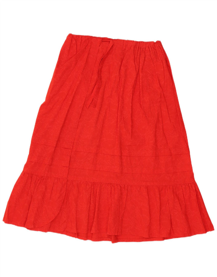 VINTAGE Womens A-Line Skirt W32 Large Red Floral