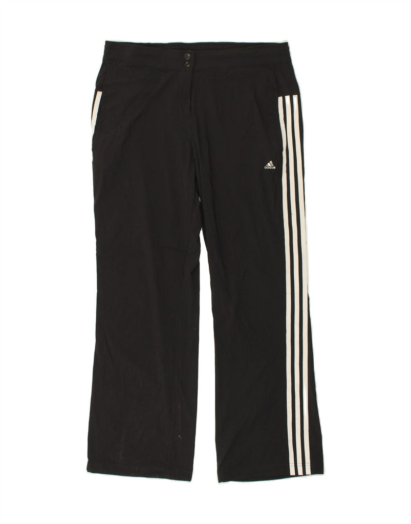 ADIDAS Womens Tracksuit Trousers UK 6 XS  Black Polyamide | Vintage Adidas | Thrift | Second-Hand Adidas | Used Clothing | Messina Hembry 