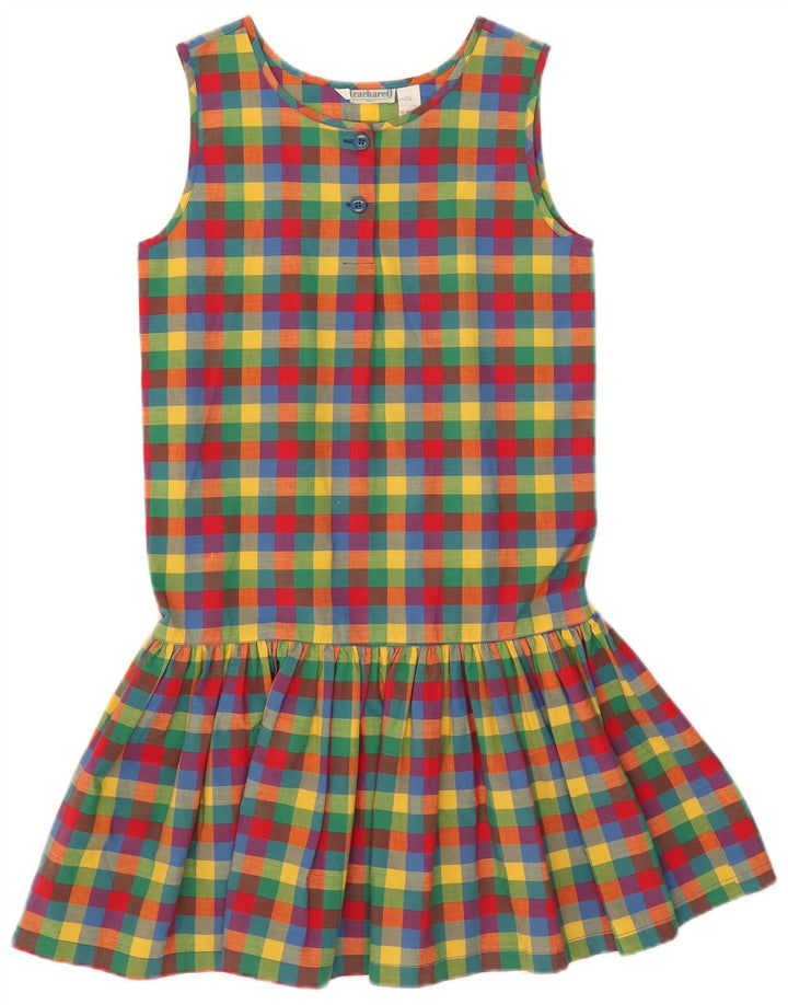 Cacharel Womens Sleeveless A-Line Dress US 12 Large Multicoloured Gingham