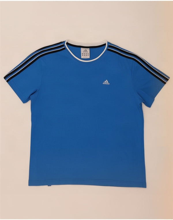 Adidas Mens T-Shirt Top UK 40/42 Medium Blue