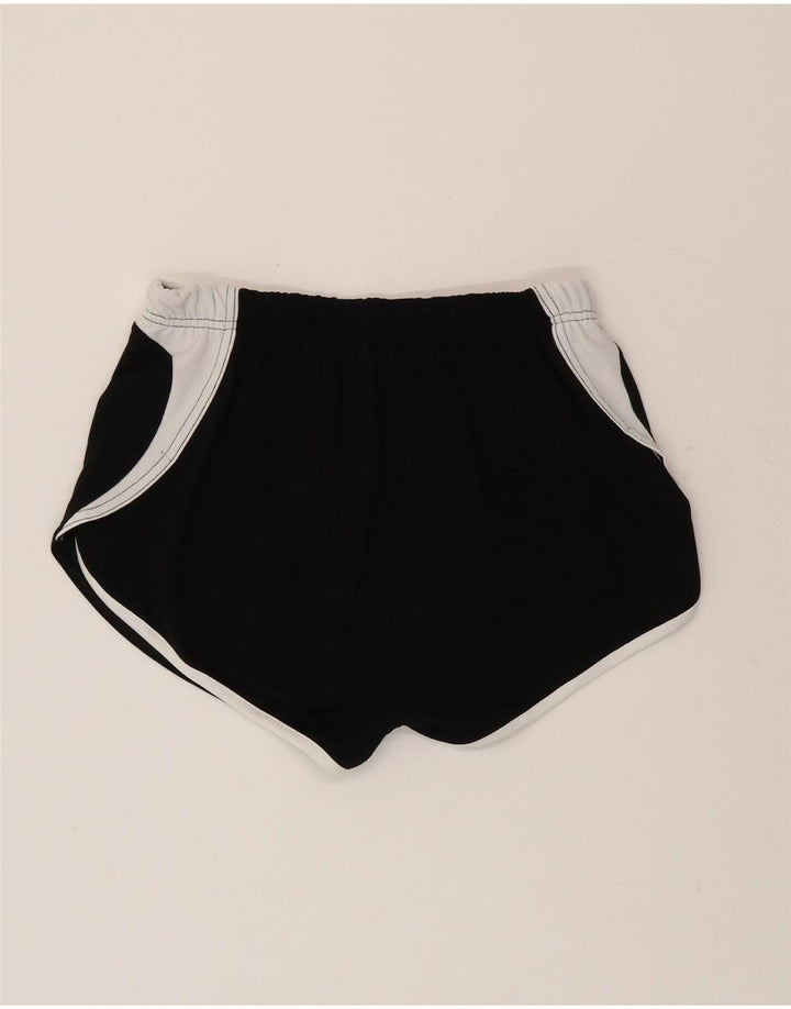 Asics Womens Sport Shorts UK 12 Medium  Black Colourblock Polyester