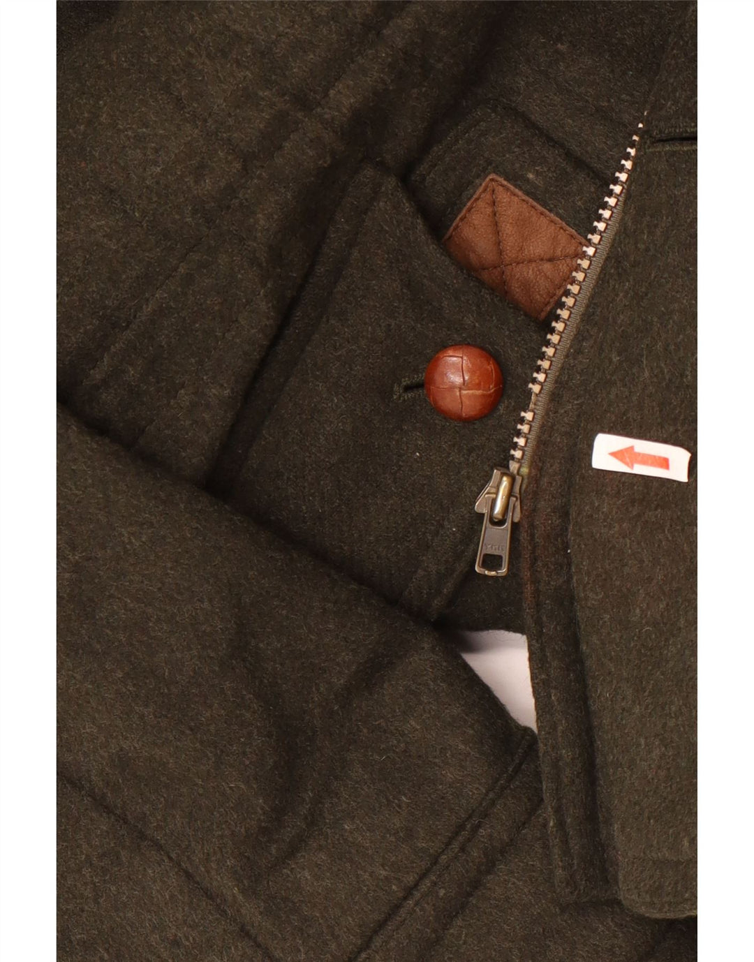 LODENFREY Mens Utility Jacket IT 50 Large Green Wool