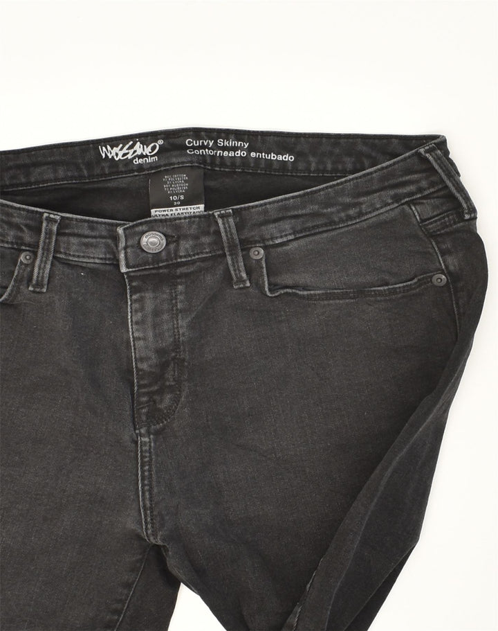 MOSSIMO Womens Curvy Skinny Jeans US 10 Large W30 L28 Black Cotton | Vintage Mossimo | Thrift | Second-Hand Mossimo | Used Clothing | Messina Hembry 