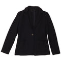 JIGSAW Womens 1 Button Blazer Jacket UK 8 Small Navy Blue Virgin Wool