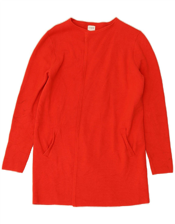 J. CREW Womens Open Cardigan Sweater UK 10 Small Red Cotton Vintage J. Crew and Second-Hand J. Crew from Messina Hembry 